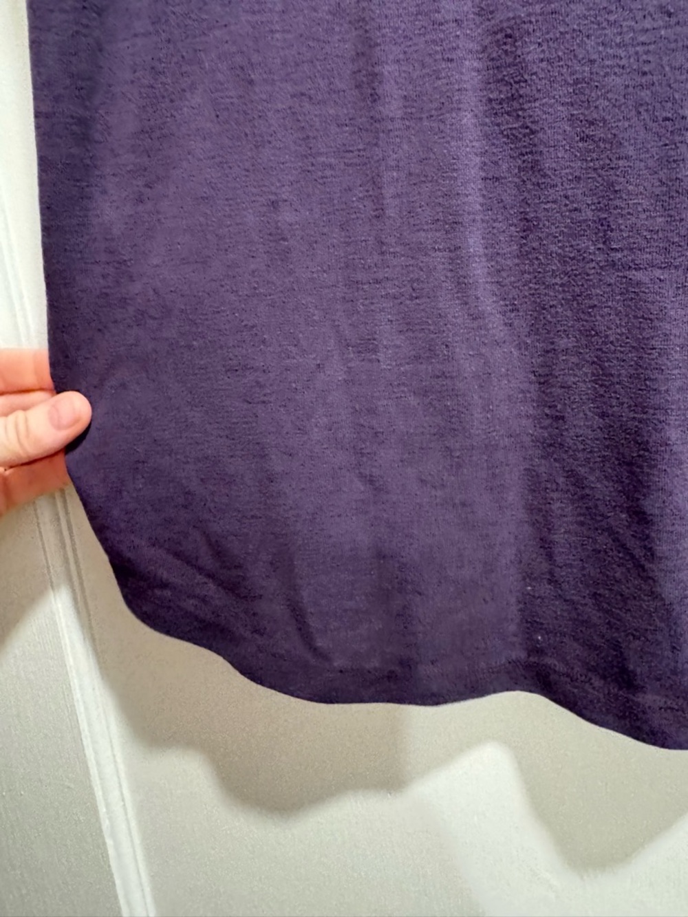 Athleta Breezy Tank Purple Large Linen Workout Hiking Gym Activewear Staple - Picture 5 of 7